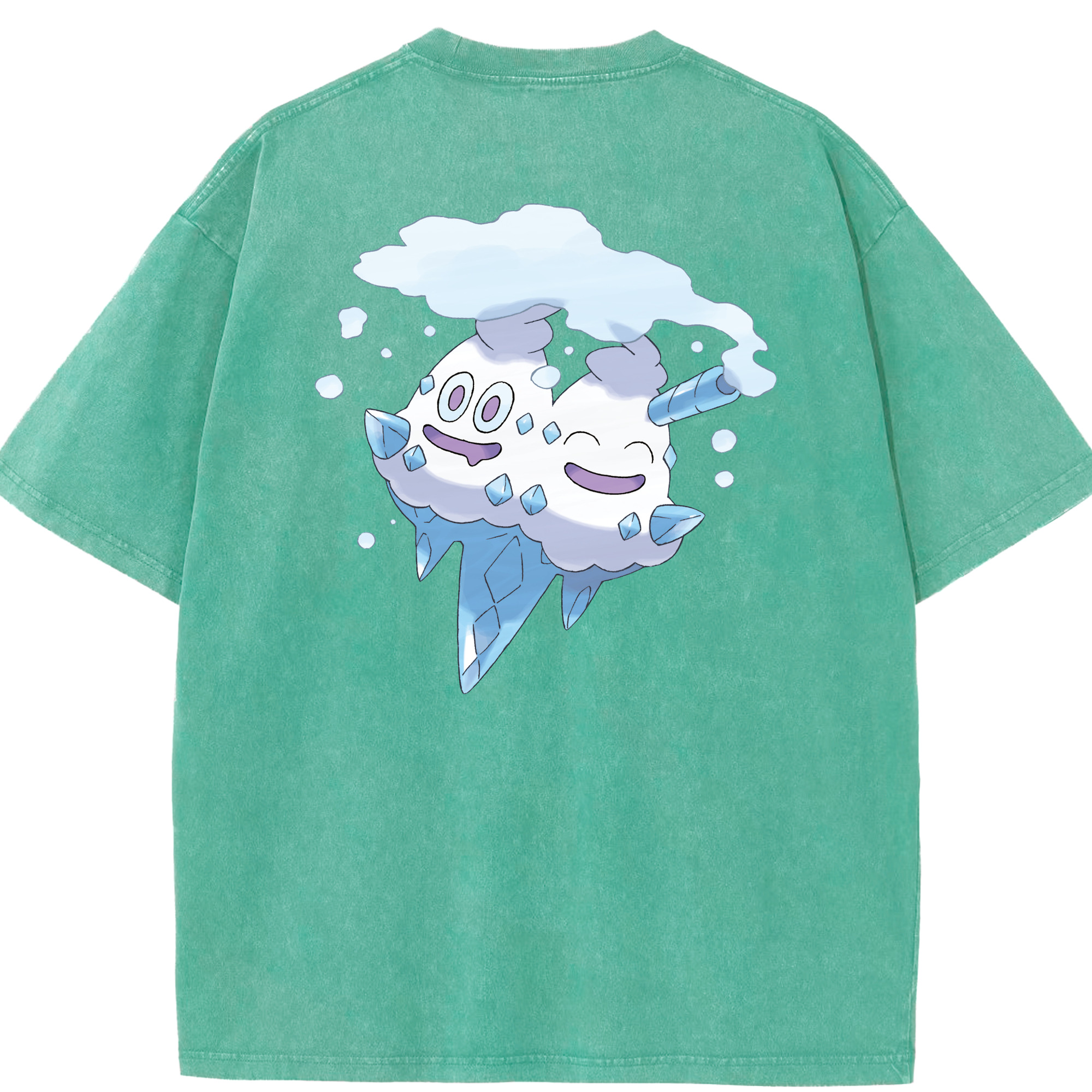 （画像用） ポケットモンスター Pokémon 綿100% ヴィンテージ風 半袖Tシャツ（背面プリント）